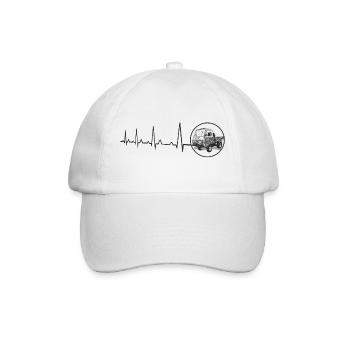 Heartbeat Multicar M25 DDR Moped Truck Technologie - Casquette classique - blanc/blanc - Devant