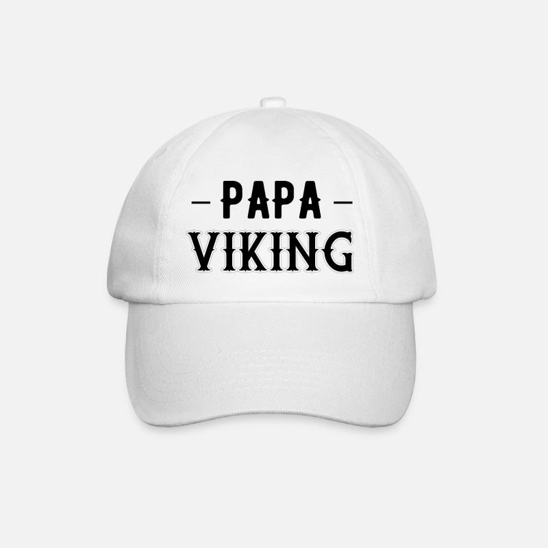 Papa viking - Casquette classique - blanc/blanc