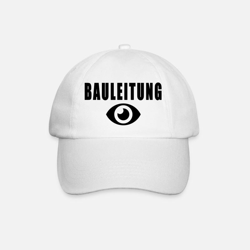 Bauleitung - Baseballkappe - Weiß/Weiß