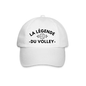 La légende du volley. Ballon de volley-ball - Casquette classique - blanc/blanc - Devant