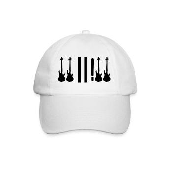 TO BE OR NOT TO BE for best bass player programmer - Baseballkappe - Weiß/Weiß - Vorne