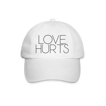 l’amour blesse l’amour police drôle dire - Casquette classique - blanc/blanc - Devant