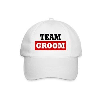 Team groom - Casquette classique - blanc/blanc - Devant