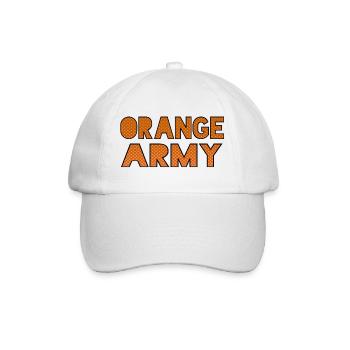 Die orange Legion für echte Fans der Niederlande * - Baseballkappe - Weiß/Weiß - Vorne