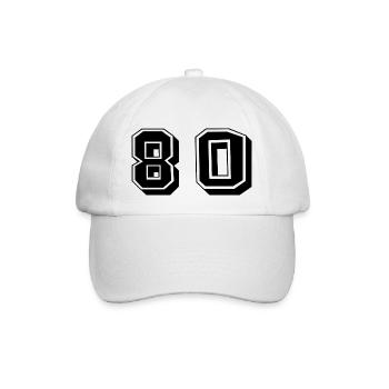 80 YEARS. 80th ANNIVERSARY. ANNIVERSARY 80 YEARS. 80 - Baseball Cap - white/white - Front
