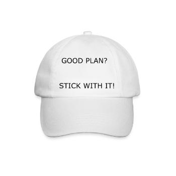 Good Plan - Baseball Cap - white/white - Front