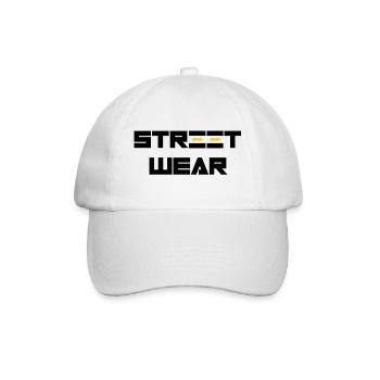 Street Wear - Baseballkappe - Weiß/Weiß - Vorne