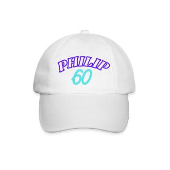 Philip 60 - Baseballkappe - Weiß/Weiß - Vorne