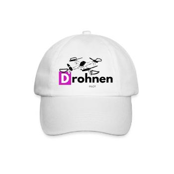 Drohnen Pilot Drone Pilot Helikopter Flug - Baseballkappe - Weiß/Weiß - Vorne