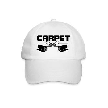Carpet rolls logo - Baseball Cap - white/white - Front