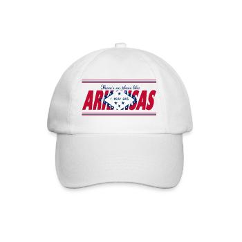 Es gibt keinen Ort wie Arkansas - Baseballkappe - Weiß/Weiß - Vorne