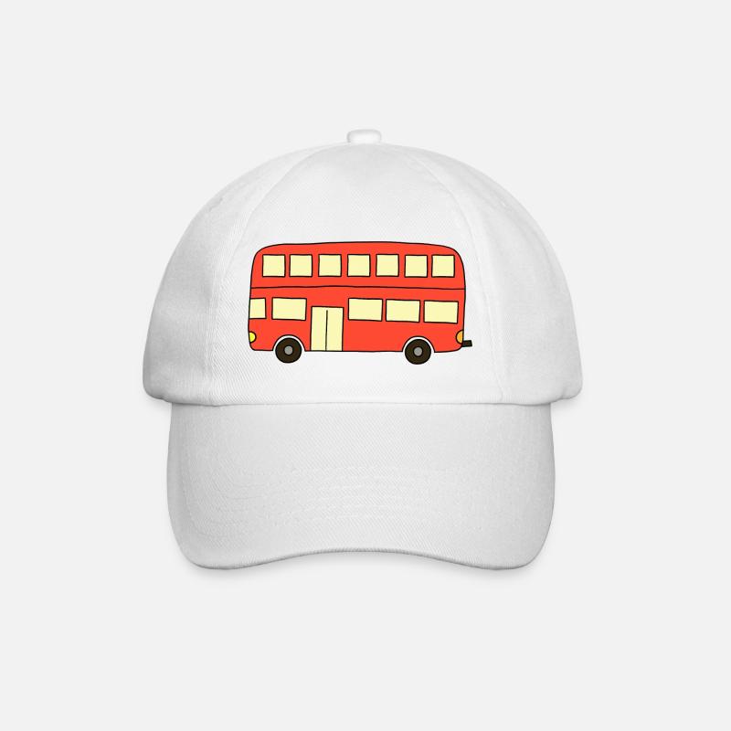Bus rouge - Casquette classique - blanc/blanc