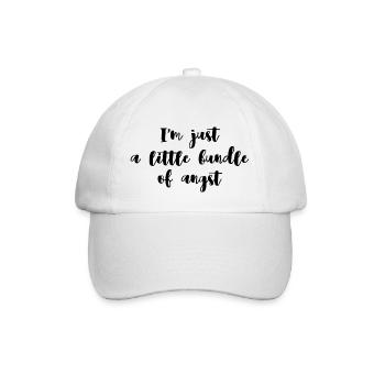 Little bundle of angst | Cadeau pour les nerveux - Casquette classique - blanc/blanc - Devant