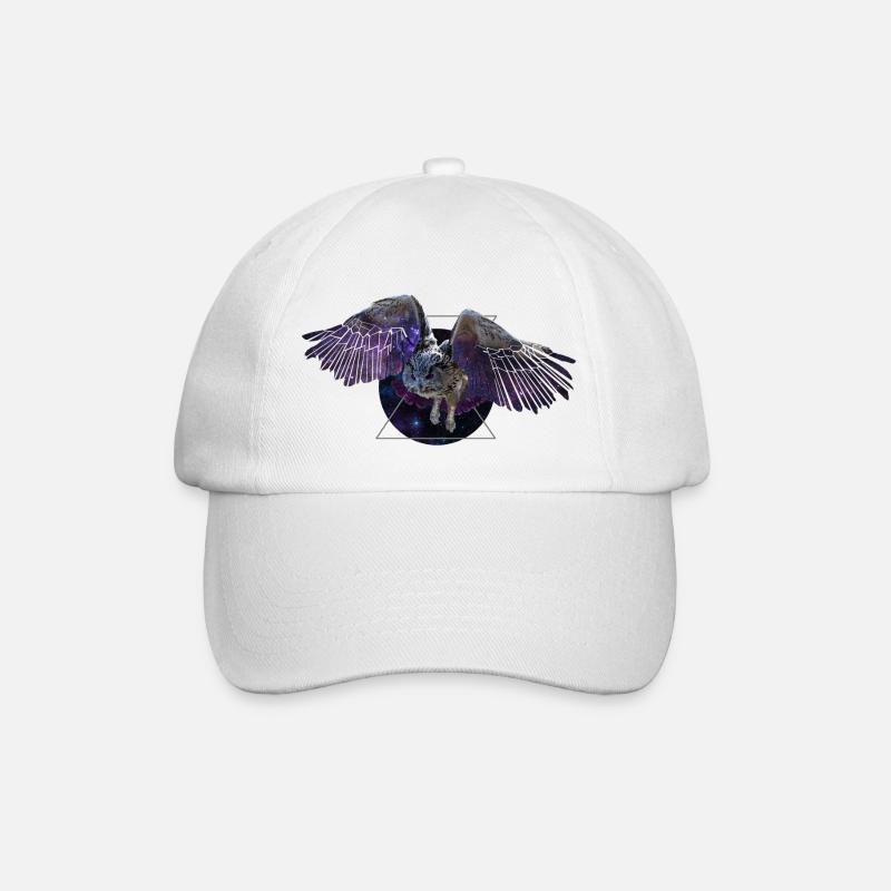 Hibou de l’espace - Casquette classique - blanc/blanc