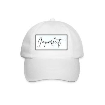 Perfectly Imperfect - Baseball Cap - white/white - Front