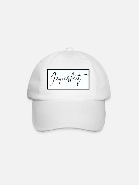 Perfectly Imperfect - Baseball Cap - white/white