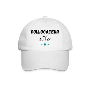 collocateur au top idée cadeau - Casquette classique - blanc/blanc - Devant