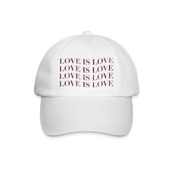 Love is love pt 2 - Baseballkappe - Weiß/Weiß - Vorne