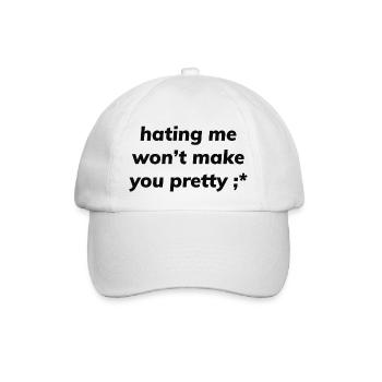 Me haïr ne te rendra pas jolie - Casquette classique - blanc/blanc - Devant