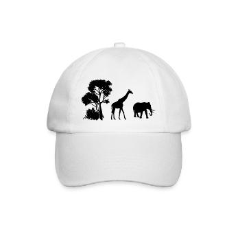 Safari Zoo Animal Safari Zoo - Baseball Cap - white/white - Front