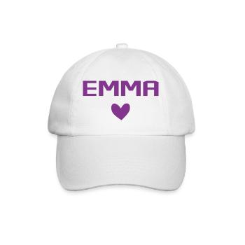 Emma Cœur - Casquette classique - blanc/blanc - Devant