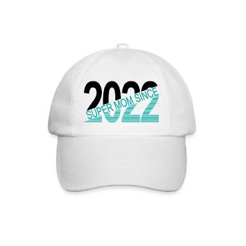 Super maman depuis 2022 - Casquette classique - blanc/blanc - Devant