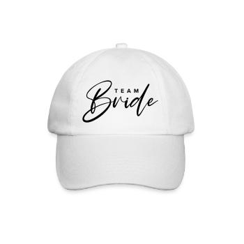 Team Bride - Baseball Cap - white/white - Front