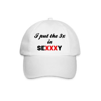 J’ai mis le 3 X dans Sexxxy - Casquette classique - blanc/blanc - Devant