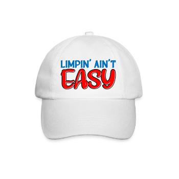 Limpin' Ain't Easy 22 - Baseball Cap - white/white - Front