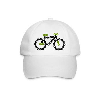 bike - Baseballkappe - Weiß/Weiß - Vorne