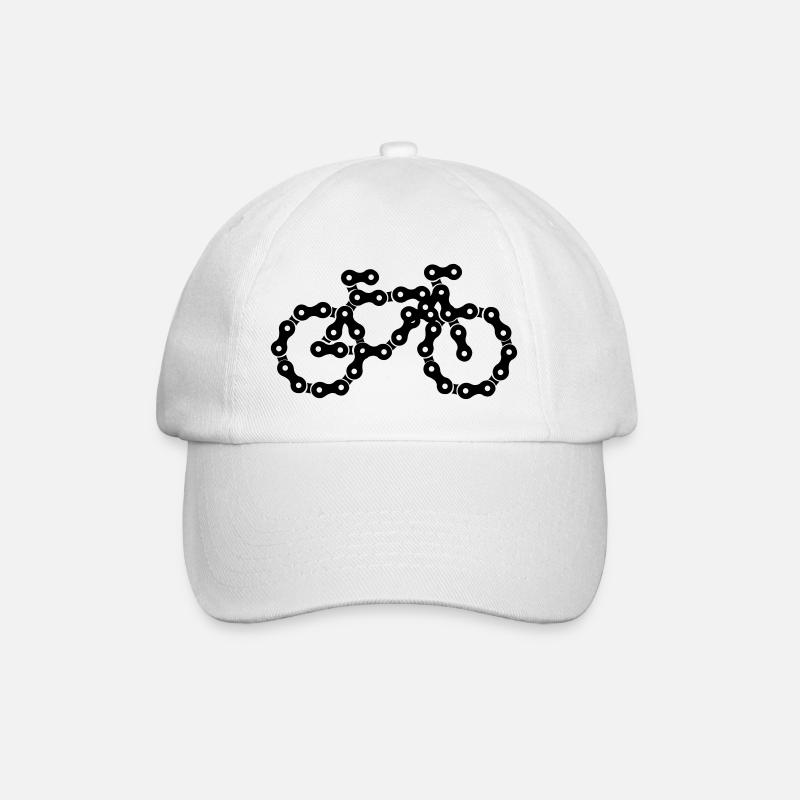 bike - Baseballkappe - Weiß/Weiß