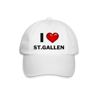 J’aime Saint-Gall - Casquette classique - blanc/blanc - Devant