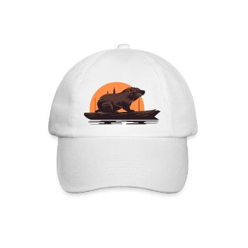 Bieber in the sunset - Baseball Cap - white/white - Front