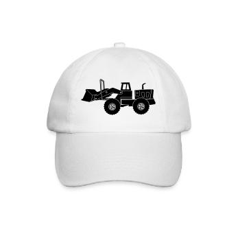 Transparent Bulldozer - Casquette classique - blanc/blanc - Devant