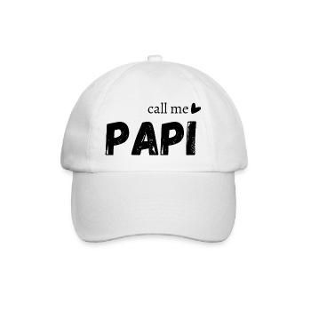 Call me grandpa - Baseball Cap - white/white - Front