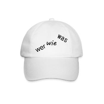 wer wie was - Baseballkappe - Weiß/Weiß - Vorne