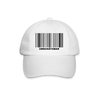 BARCODE UNSCHÄTZBAR - Baseballkappe - Weiß/Weiß - Vorne