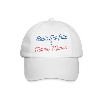 Belle parfait et future mamie - Casquette classique - blanc/blanc - Devant