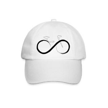 Bicycle forever - Baseball Cap - white/white - Front