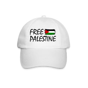 Free palestine - Baseball Cap - white/white - Front