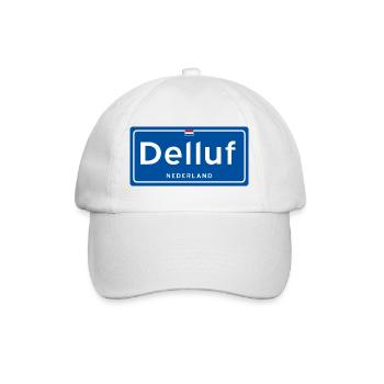 Delluf (Delft) town sign - Baseball Cap - white/white - Front