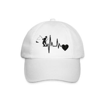 Fishing Fishing Fishing Fishing Hook Angler - Baseball Cap - white/white - Front