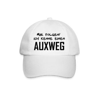 Mir folgen, ich kennen einen AUXWEG - Baseballkappe - Weiß/Weiß - Vorne