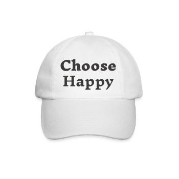 Choisissez Happy - Casquette classique - blanc/blanc - Devant