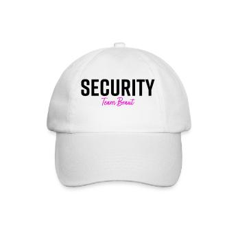 Security Team Braut - Baseballkappe - Weiß/Weiß - Vorne