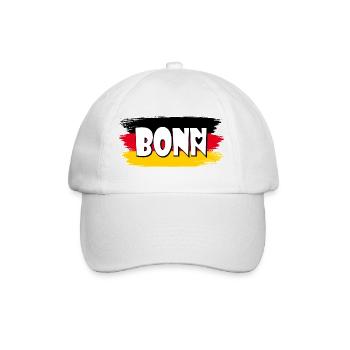 Bonn Allemagne Drapeau - Casquette classique - blanc/blanc - Devant