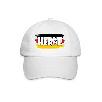 Flag of Herne Germany - Baseball Cap - white/white - Front