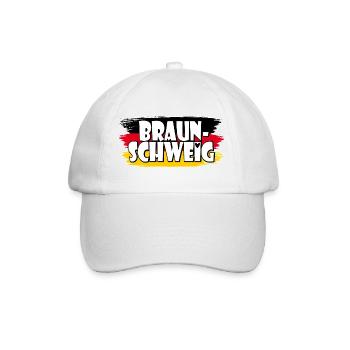 Braunschweig Germany Flag - Baseball Cap - white/white - Front