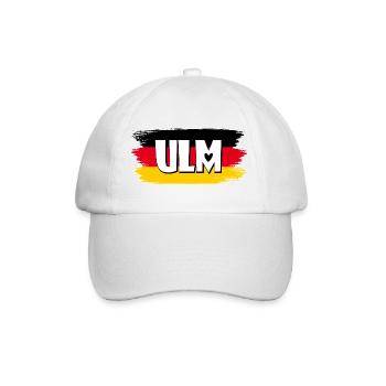 Drapeau d’Ulm, Allemagne - Casquette classique - blanc/blanc - Devant