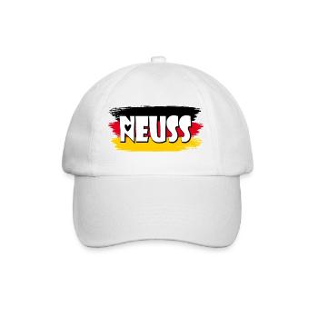 Neuss Deutschland Flagge - Baseballkappe - Weiß/Weiß - Vorne